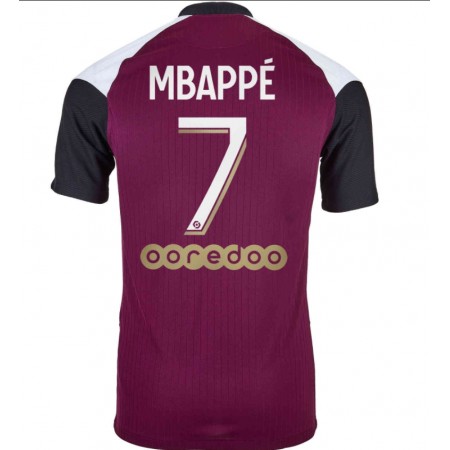 Koszulka Paris Saint-Germain Kylian Mbappe 7 Trzeci Koszulki Piłkarskie 2020-2021 Krótki Rękaw